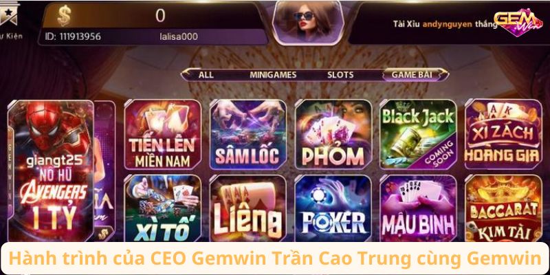 Hành trình của CEO Gemwin Trần Cao Trung cùng Gemwin