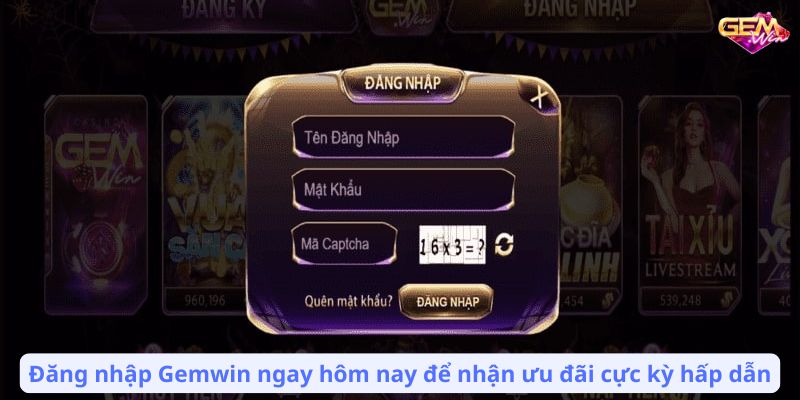 Đăng nhập Gemwin ngay hôm nay để nhận ưu đãi cực kỳ hấp dẫn